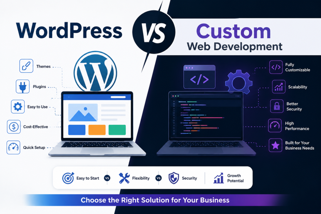 WordPress vs Custom Web Development