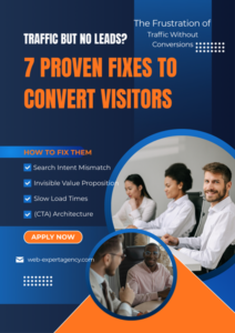 Traffic But No Leads? 7 Proven Fixes to Convert Visitors
